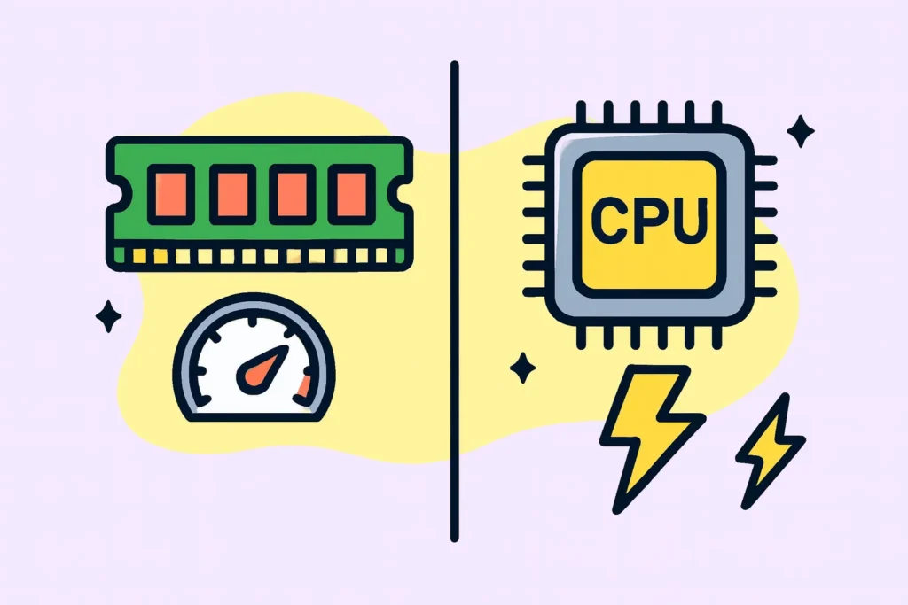 عملیات مبتنی بر cpu در مقابل حافظه اصلی